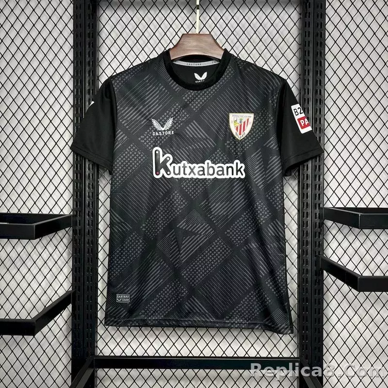 24-25 Athletic Club de Bilbao Black Goalkeeper Soccer Jersey