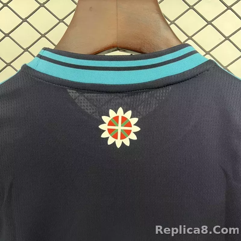 25-26 Athletic Club de Bilbao Away Soccer Kids Kit Jersey+Shorts - detail
