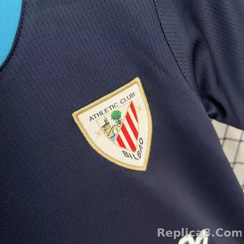 25-26 Athletic Club de Bilbao Away Soccer Kids Kit Jersey+Shorts - detail