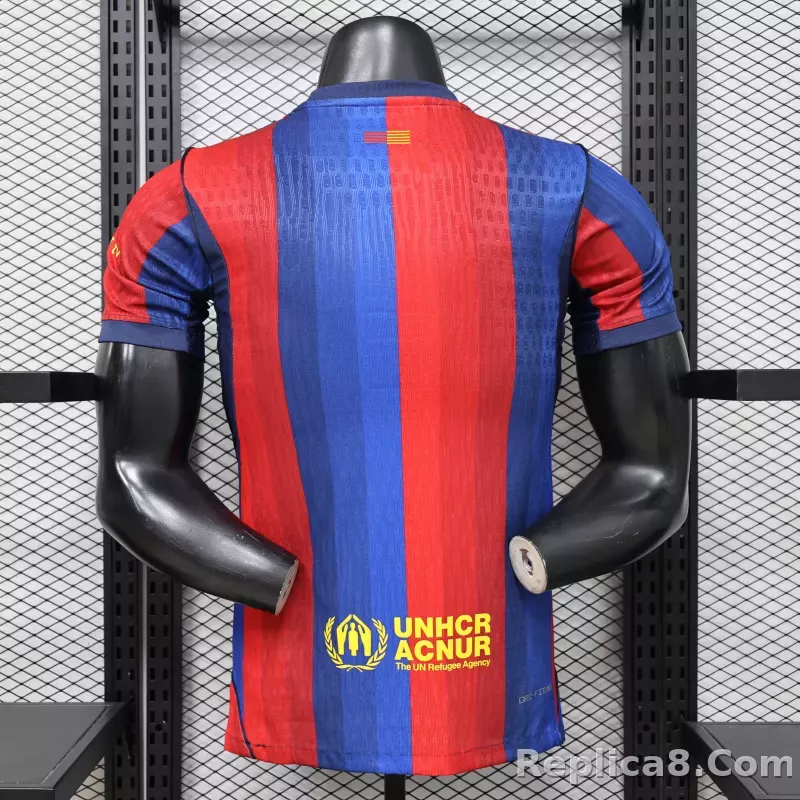 26-27 Barcelona Home Player Version Soccer Jersey - detail