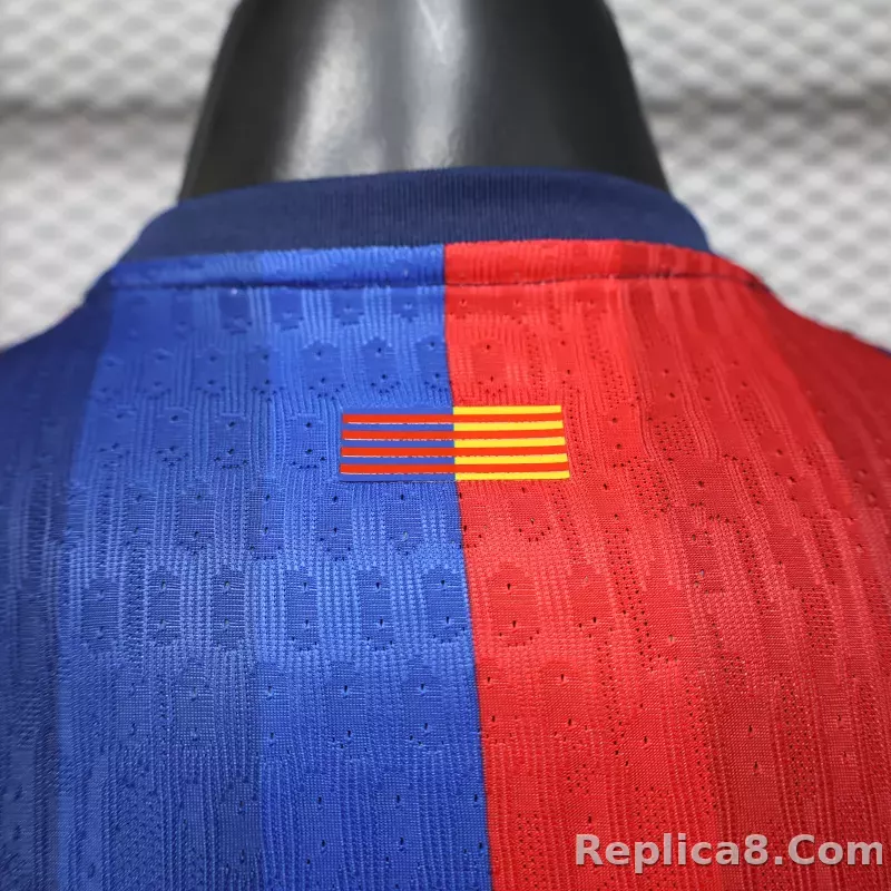 26-27 Barcelona Home Player Version Soccer Jersey - detail