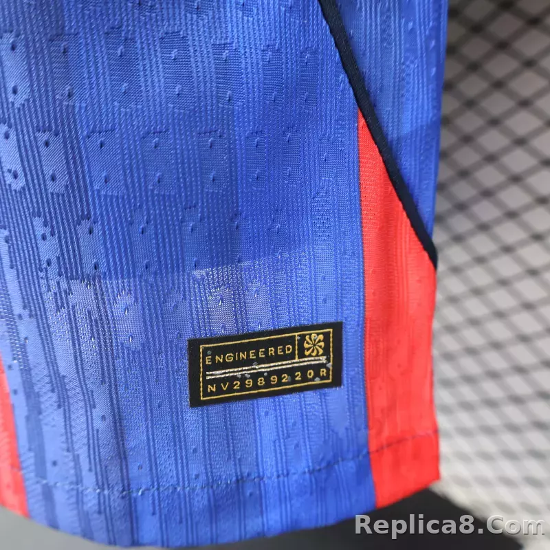 26-27 Barcelona Home Player Version Soccer Jersey - detail