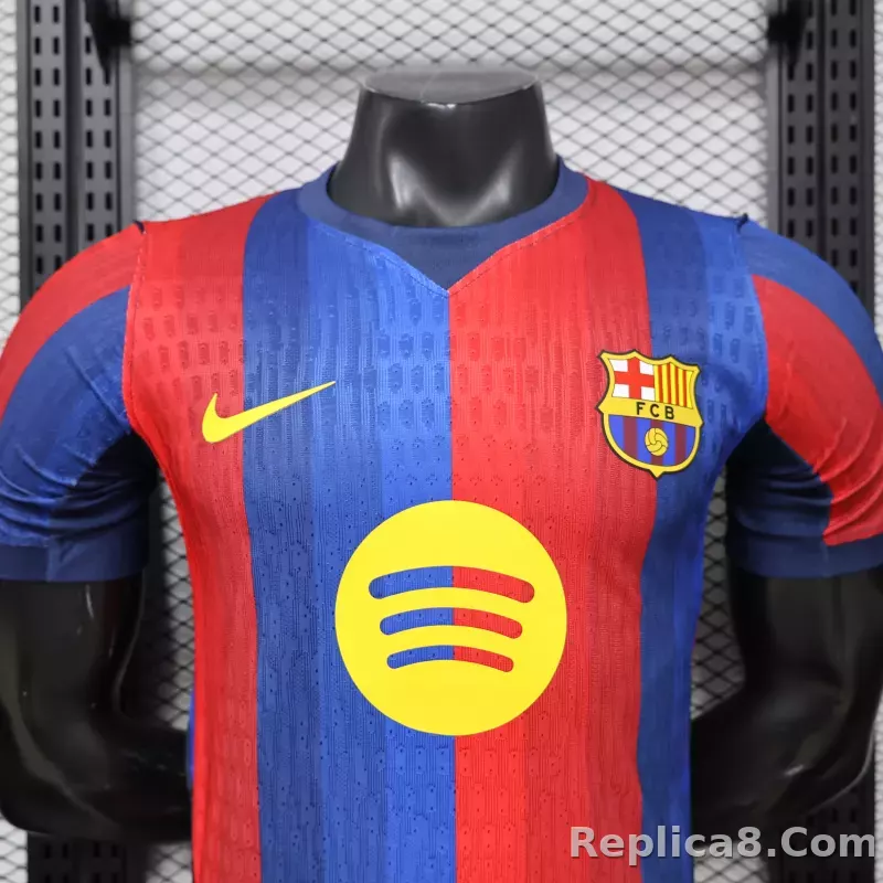 26-27 Barcelona Home Player Version Soccer Jersey - detail