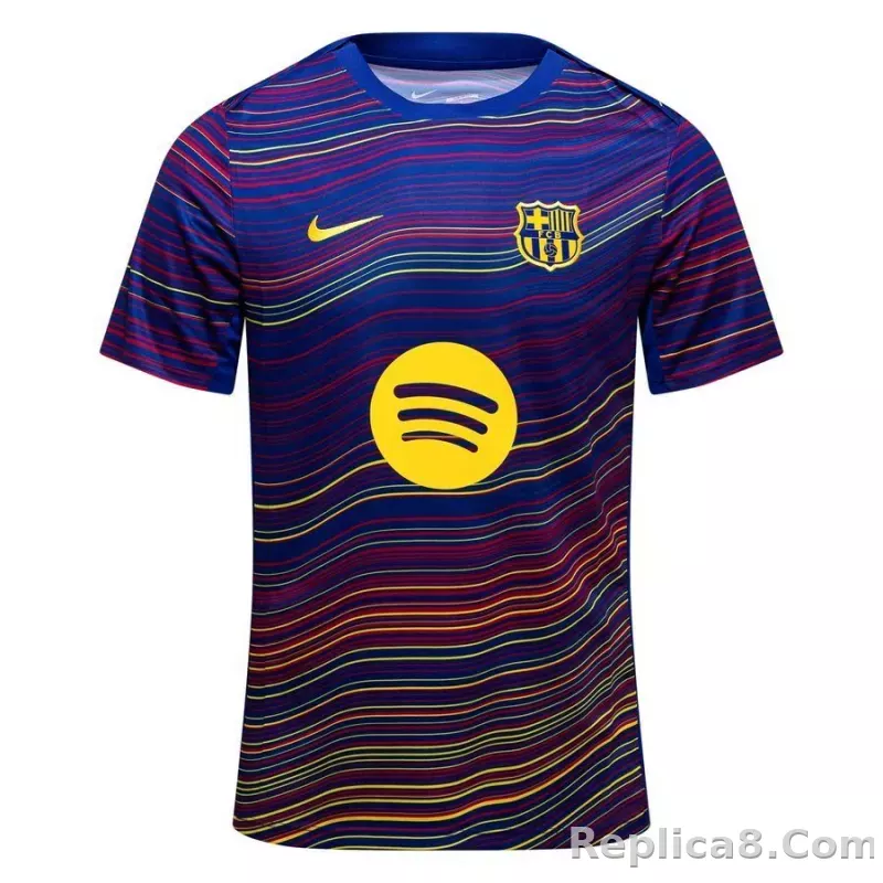 25-26 New Nike FC Barcelona Academy Pro Home Pre-Match Soccer Jersey
