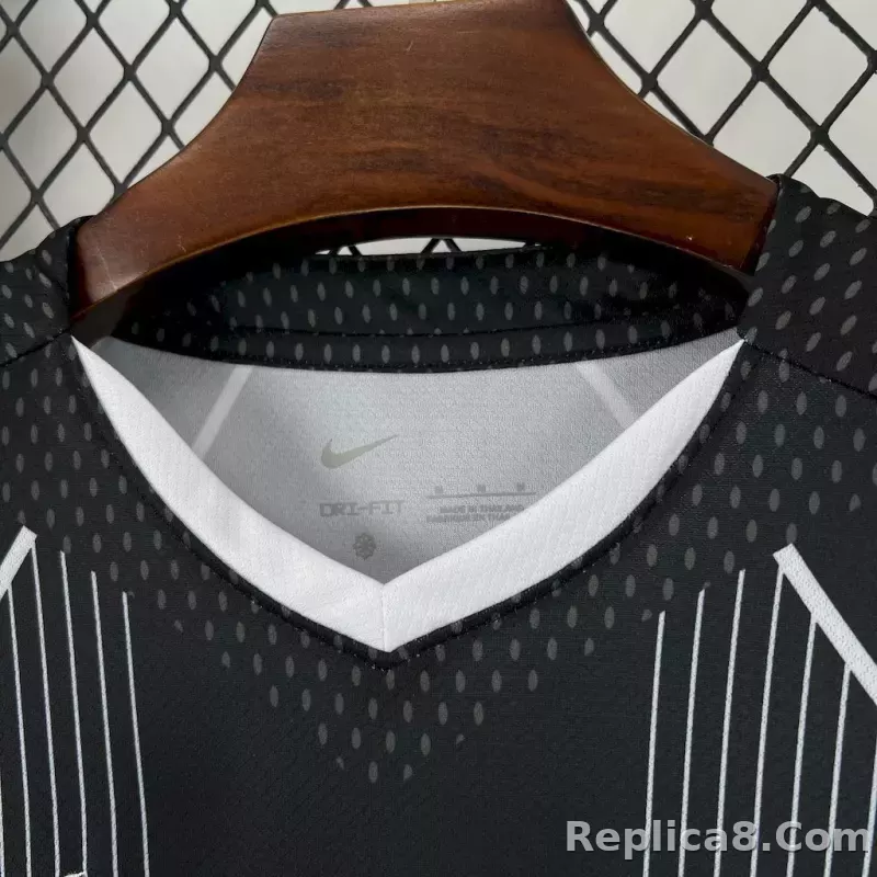 25-26 Barcelona Black Special Edition Soccer Shirt - detail
