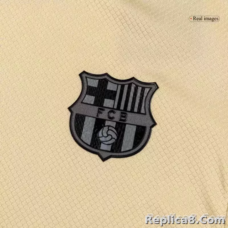 25-26 Barcelona Away Soccer Full Kids Kit Jersey+Shorts+Socks - detail