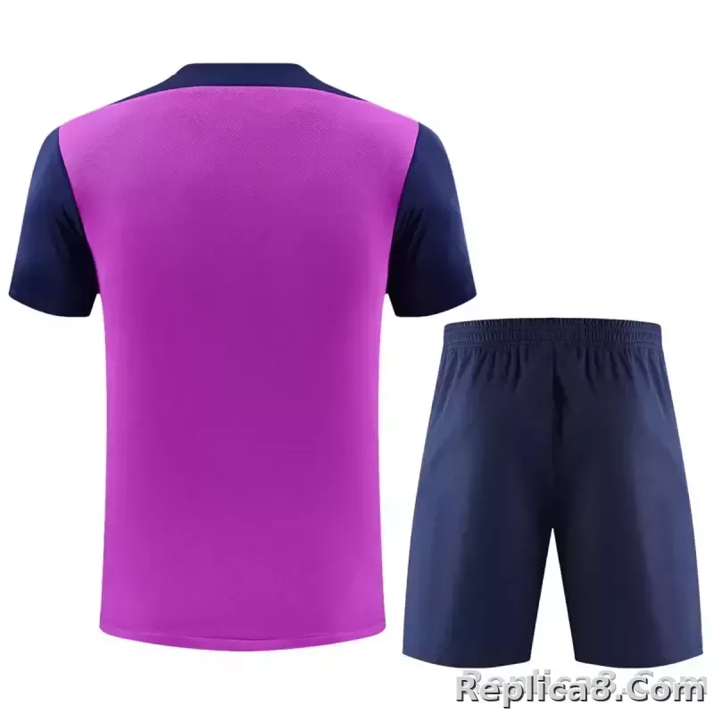 25-26 Barcelona Pre-match Training Soccer Kit Jersey+Shorts - detail