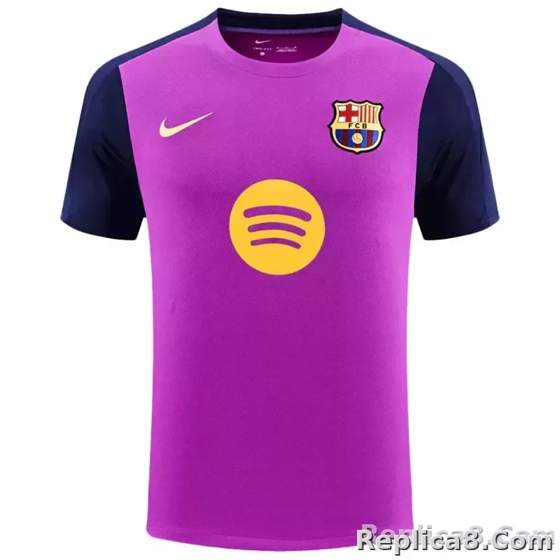 25-26 Barcelona Pre-match Training Soccer Kit Jersey+Shorts - detail