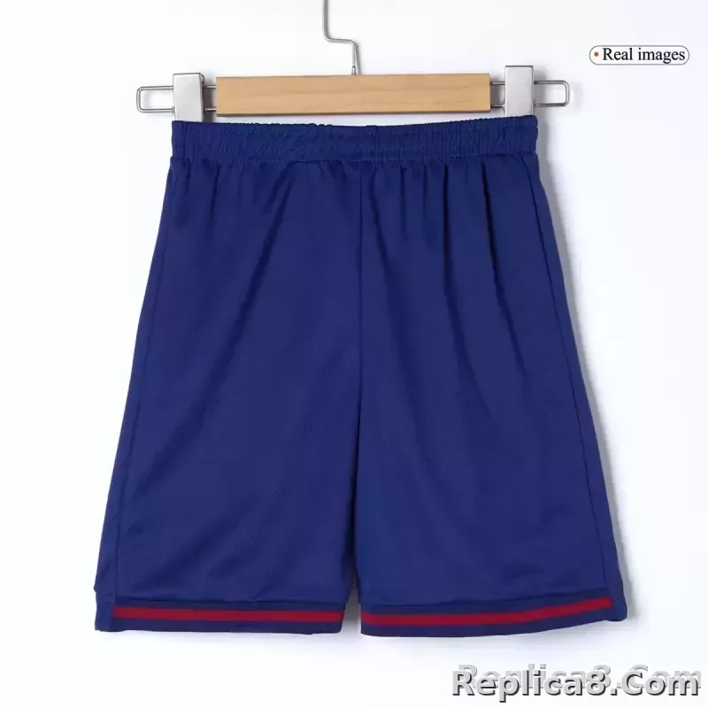 25-26 Barcelona Red Blue Home Soccer Full Kids Kit Jersey+Shorts+Socks - detail