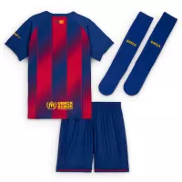 25-26 Barcelona Red Blue Home Soccer Full Kids Kit Jersey+Shorts+Socks - view 3