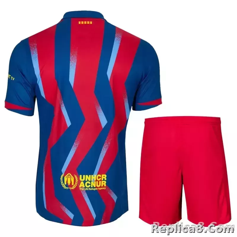 25-26 Barcelona Fourth 'El Clásico' Soccer Kit Jersey+Shorts - detail
