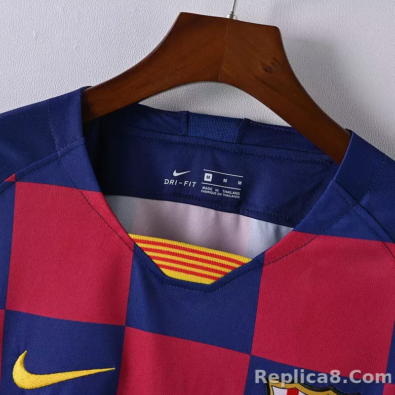 2019-20 Barcelona Home Soccer Retro Jersey - detail