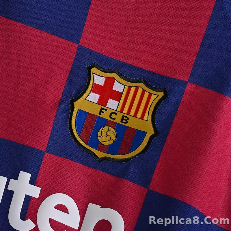 2019-20 Barcelona Home Soccer Retro Jersey - detail