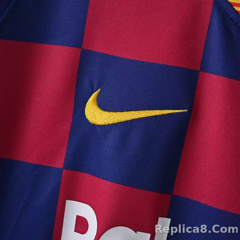 2019-20 Barcelona Home Soccer Retro Jersey - detail