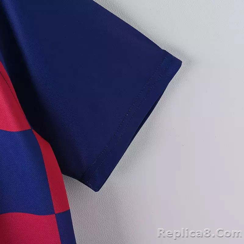 2019-20 Barcelona Home Soccer Retro Jersey - detail