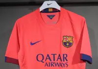 14-15 Barcelona Away Retro Jersey Player Version Pink - view 6