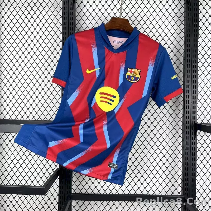 25-26 Barcelona SUPERCOPA Fourth Away Soccer Shirt
