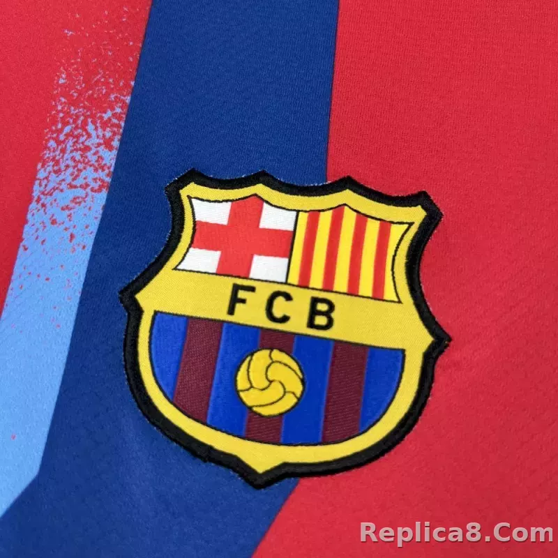 25-26 Barcelona SUPERCOPA Fourth Away Soccer Shirt - detail