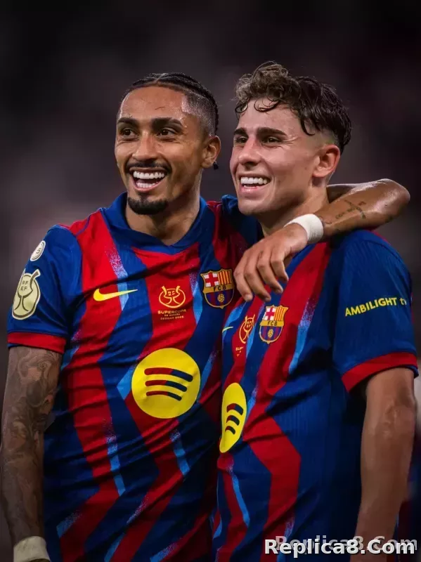 25-26 Barcelona SUPERCOPA Fourth Away Player Version Soccer Jersey - detail