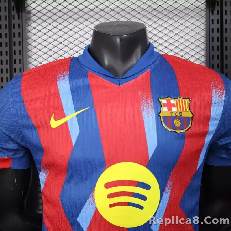 25-26 Barcelona SUPERCOPA Fourth Away Player Version Soccer Jersey - detail