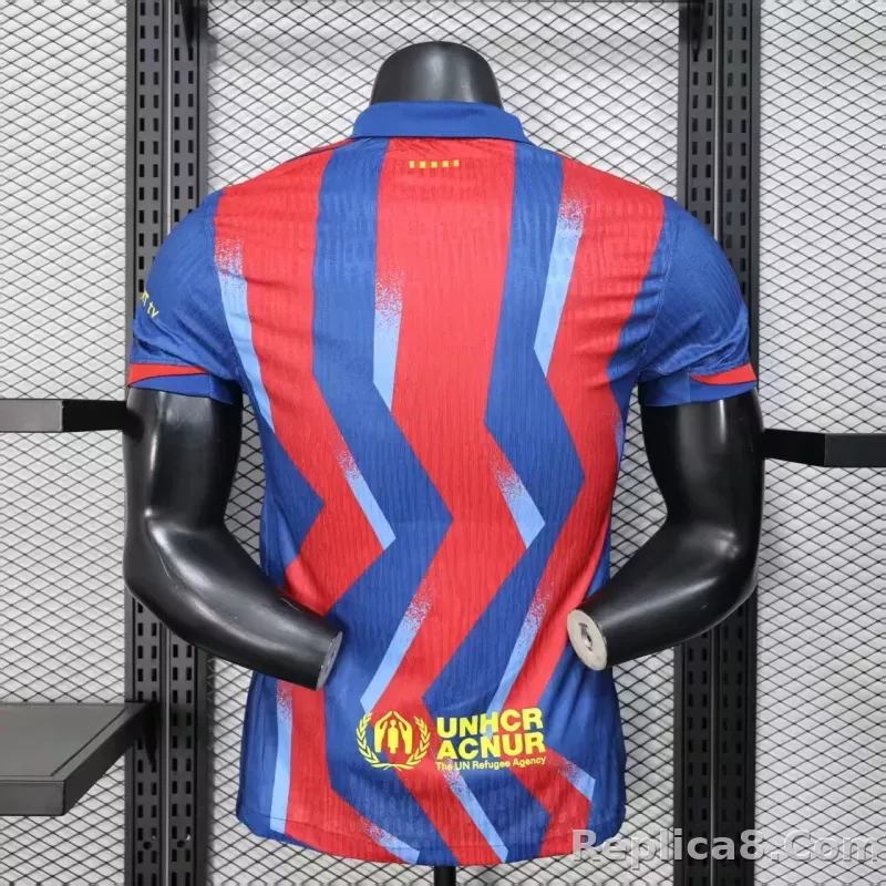 25-26 Barcelona SUPERCOPA Fourth Away Player Version Soccer Jersey - detail