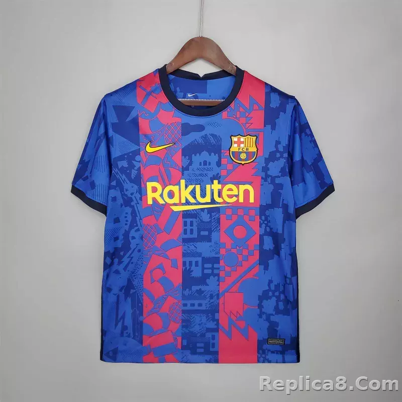 2021-22 Barcelona Third Away Soccer Jersey
