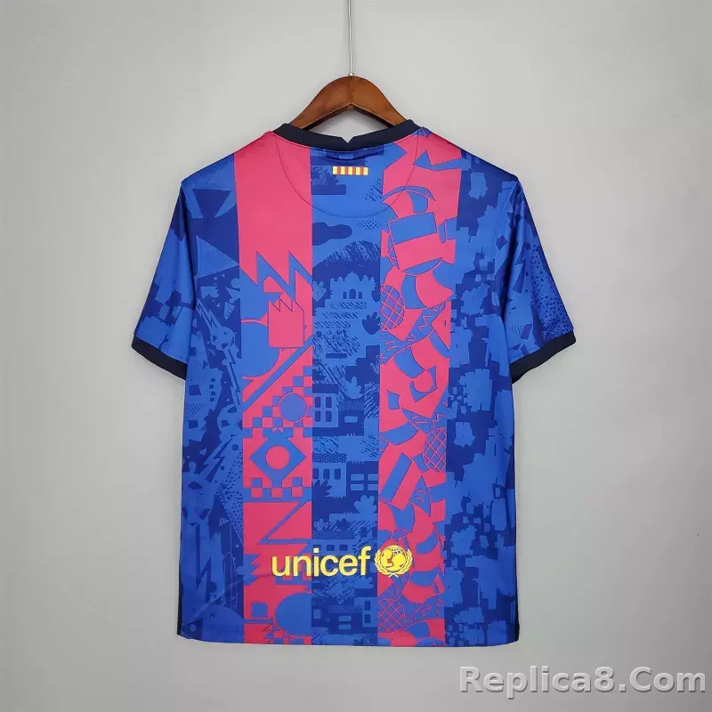 2021-22 Barcelona Third Away Soccer Jersey - detail