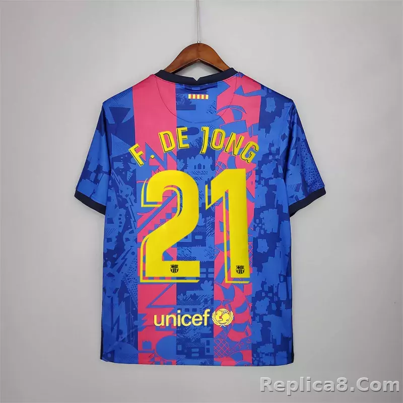 2021-22 Barcelona Third Away Soccer Jersey - detail