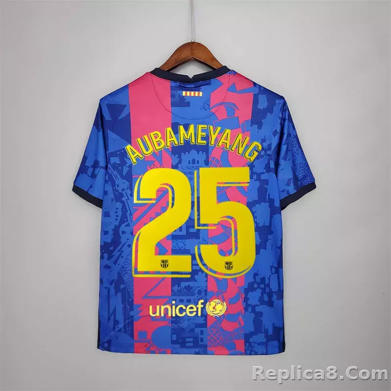 2021-22 Barcelona Third Away Soccer Jersey - detail