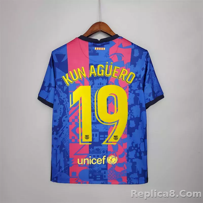 2021-22 Barcelona Third Away Soccer Jersey - detail