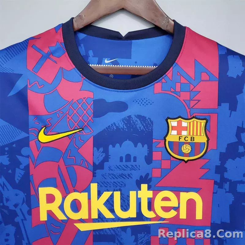 2021-22 Barcelona Third Away Soccer Jersey - detail