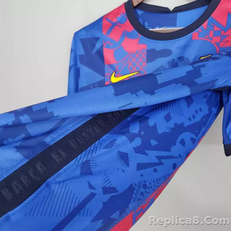 2021-22 Barcelona Third Away Soccer Jersey - detail