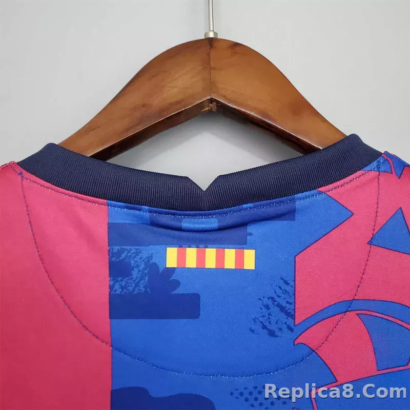 2021-22 Barcelona Third Away Soccer Jersey - detail