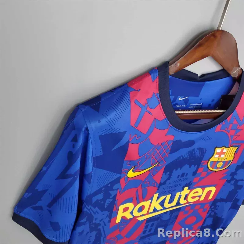 2021-22 Barcelona Third Away Soccer Jersey - detail