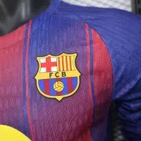 25-26 Barcelona Red Blue Home Soccer Jersey Long Sleeve - view 11