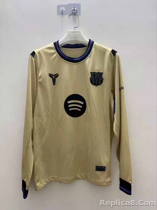 25-26 Barcelona Away Soccer Jersey Long Sleeve