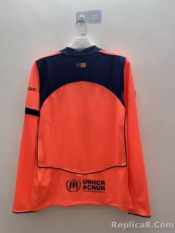 25-26 Barcelona Third Away Soccer Jersey Long Sleeve - detail