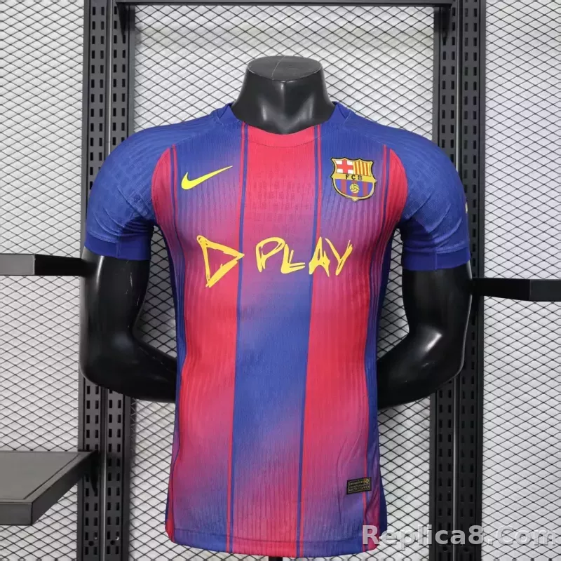 25-26 Barcelona x Ed Sheeran Special Player Version Soccer Jersey