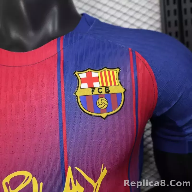 25-26 Barcelona x Ed Sheeran Special Player Version Soccer Jersey - detail