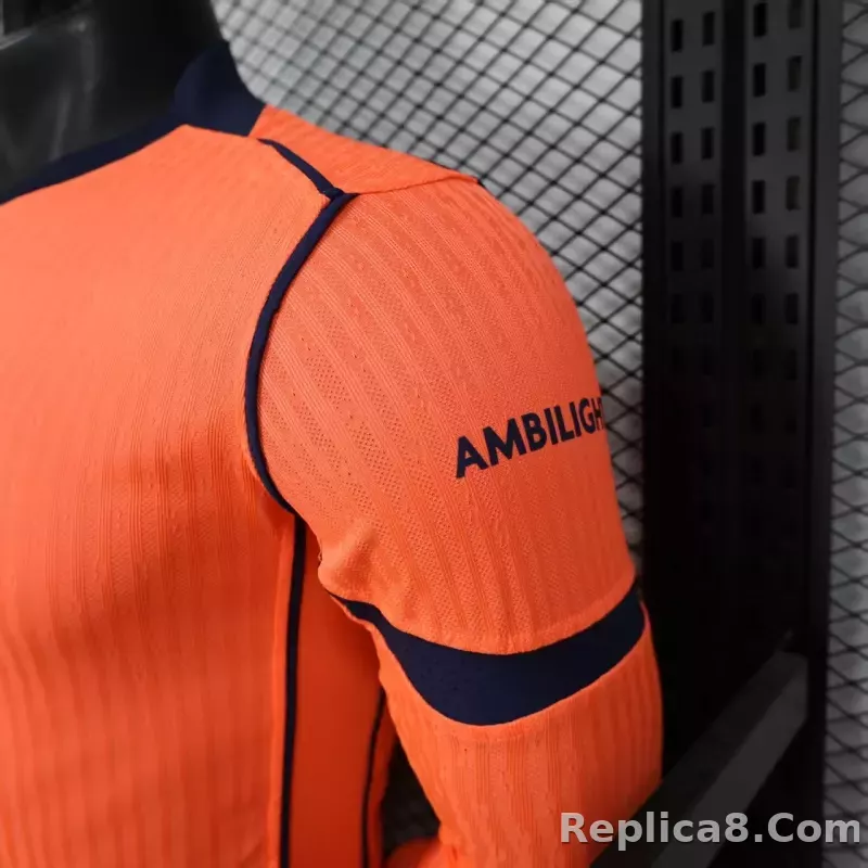 25-26 Barcelona Third Away Player Version Soccer Jersey Long Sleeve - detail