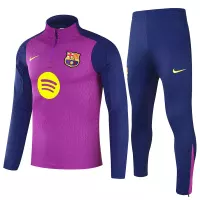 25-26 Barcelona 1/4 Zipper Sweat Kit(Top+Pants) Purple - view 1