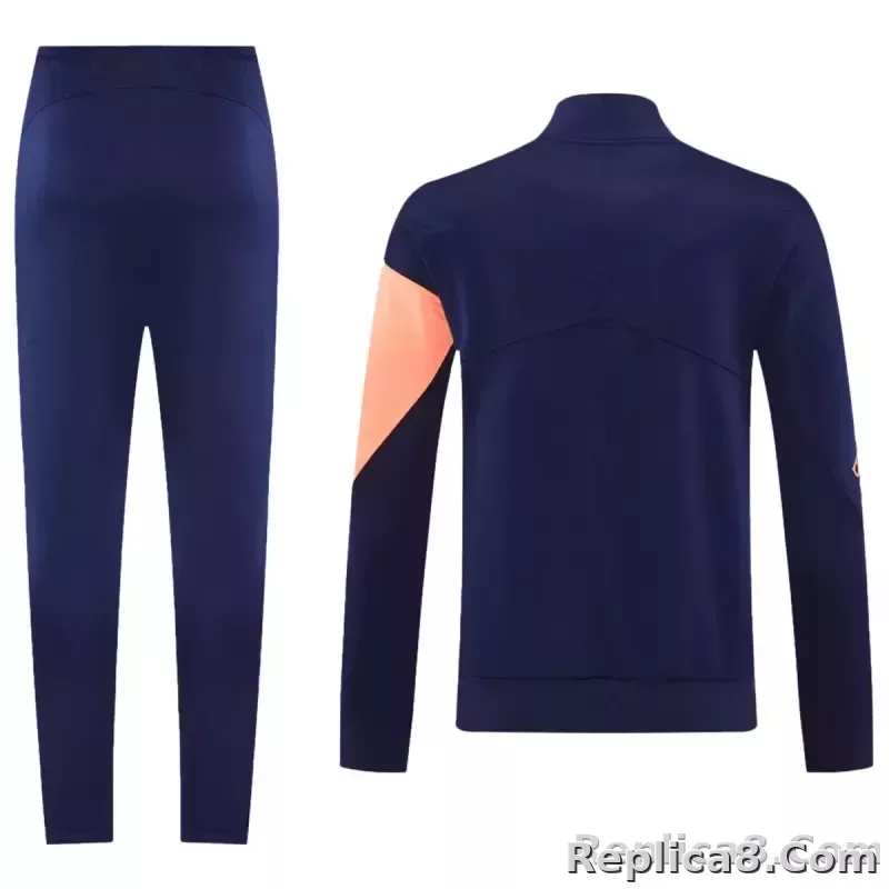 25-26 Barcelona Training Tracksuit Kit(Jacket+Pants) Navy&Orange - detail