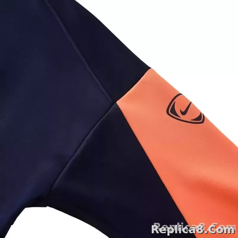25-26 Barcelona Training Tracksuit Kit(Jacket+Pants) Navy&Orange - detail