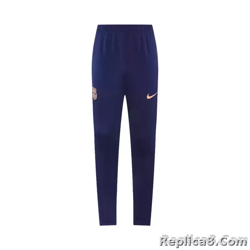 25-26 Barcelona Training Tracksuit Kit(Jacket+Pants) Navy&Orange - detail