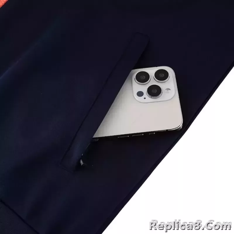 25-26 Barcelona Training Tracksuit Kit(Jacket+Pants) Navy&Orange - detail