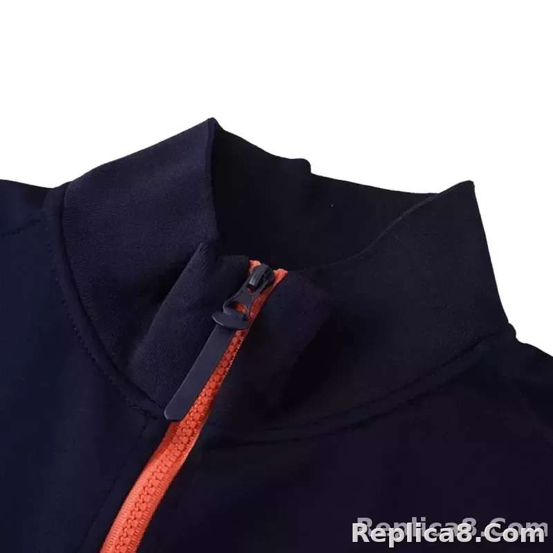 25-26 Barcelona Training Tracksuit Kit(Jacket+Pants) Navy&Orange - detail