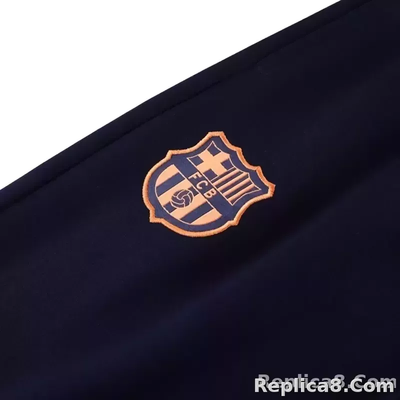 25-26 Barcelona Training Tracksuit Kit(Jacket+Pants) Navy&Orange - detail