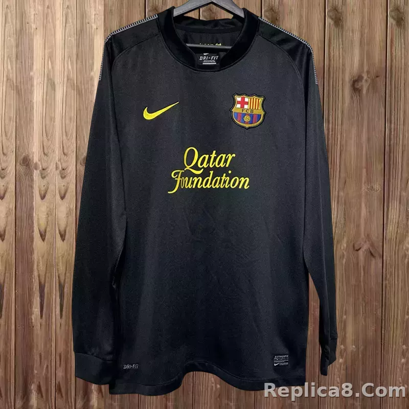 2011-12 Barcelona Away Retro Jersey Long Sleeve