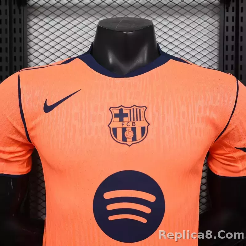 25-26 Barcelona Third Away Player Version Soccer Jersey - detail