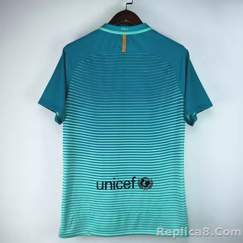 16-17 Barcelona Third Away Retro Jersey - detail